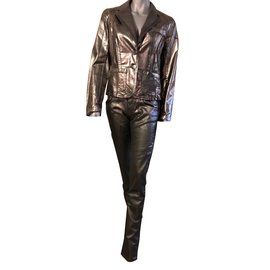 Completo pantalone Iceberg argento cotone Argento