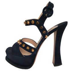 Prada-Sandals-Navy blue