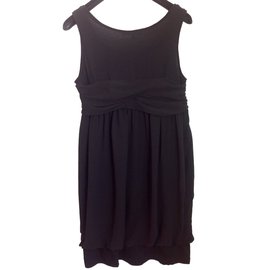 See by Chloé-Black silk minidress-Black