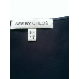 See by Chloé-Dresses-Navy blue