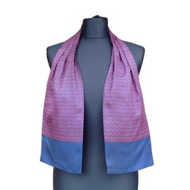 Hermès-Men Scarves-Blue