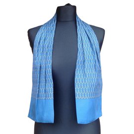 Hermès-Men Scarves-Blue