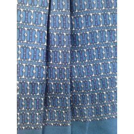 Hermès-Men Scarves-Blue