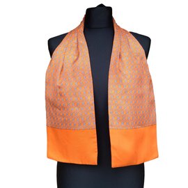 Hermès-Men Scarves-Orange