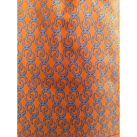 Hermès-Men Scarves-Orange