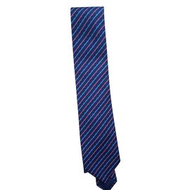 Hermès-Laços-Azul marinho