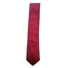 Hermès-Ties-Dark red
