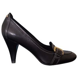 Hugo Boss Black Leather Heels Black