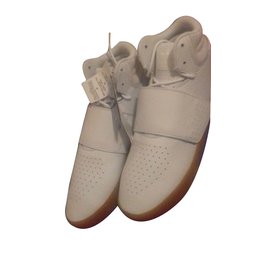 Adidas-adidas Invader Strap Sneakers-Weiß