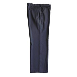 Autre Marque-Pantalon fin 100% laine noir Neuf "BALTHAZAR" T.44-Noir