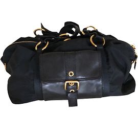 Sac à main Prada en nylon noir Noir Autre