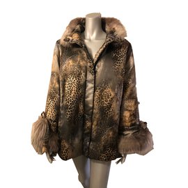 Marina Rinaldi-Jackets-Leopard print