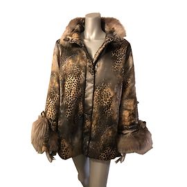 Veste Parka Marina Rinaldi Imprimé Léopard Imprimé léopard