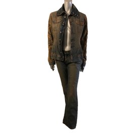 Dolce & Gabbana-Jackets-Khaki