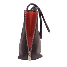 Furla-Handbags-Orange,Dark brown