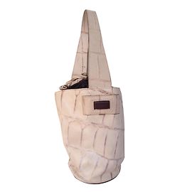Tosca Blu Eimertasche beige Leder Croco Print Beige