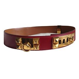 Hermès Gürtel COLLIER DE CHIEN Rot