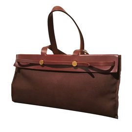 Hermès-herbag-Dark brown