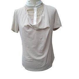 Fabiana Filippi Baumwoll-Voile Bluse Beige Beige