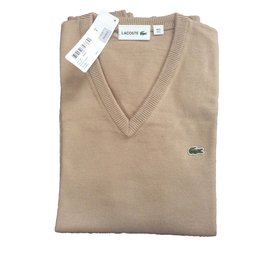 Lacoste Sweaters Beige