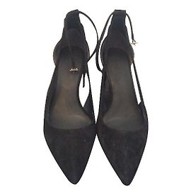 Escarpins Alexander Wang en daim noir Noir