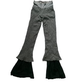 Rick Owens-Pants, leggings-Black,Grey