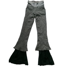 Rick Owens-Pantalones, polainas-Negro,Gris