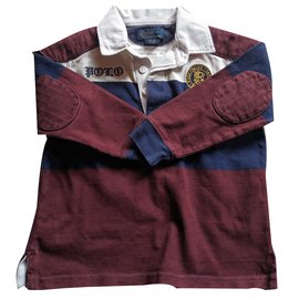 Polo Ralph Lauren-Tops garçon-Blanc,Marron foncé,Bleu Marine