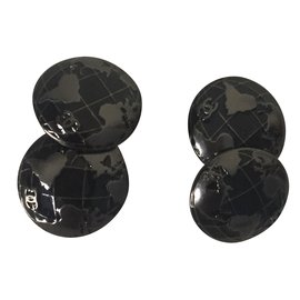 Chanel-Cufflinks-Black,Dark grey