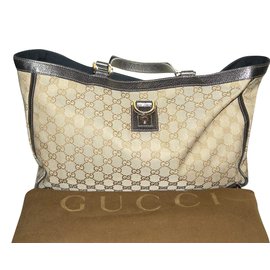 Gucci-Taschen-Silber,Creme