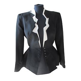 Thierry Mugler Jacken Schwarz Weiß