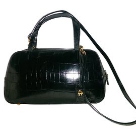 Autre Marque-Etienne Aigner Handbag-Black