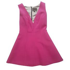 Vestido de seda rosa Fausto Puglisi Rosa