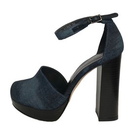 Stuart Weitzman Blue Denim Sandals Blue
