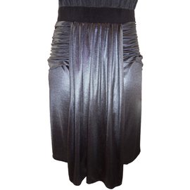 Vestido Alexander Wang de algodón gris Gris