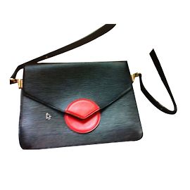 Louis Vuitton Handbag Black Red