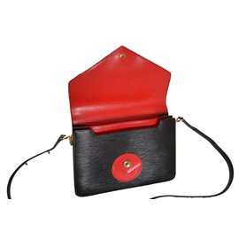 Louis Vuitton-Handbag-Black,Red