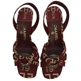 Chanel Heels Dark red