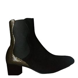 Bottines Mellow Yellow Noir Doré Noir Doré