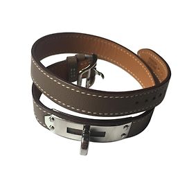 Hermès Pulseiras Taupe