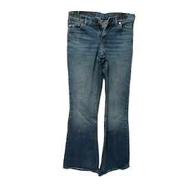 Levi's 544 Bootcut Jeans Blue Cotton Blue
