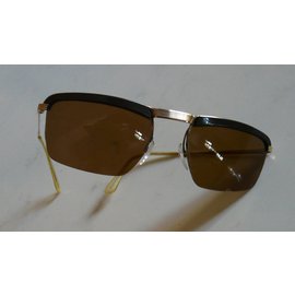 Autre Marque-Sunglasses-Brown,Black,Golden