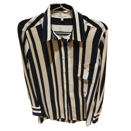 Gerard Darel Tops Weiß Marineblau