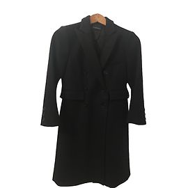 Zadig & Voltaire Black Wool Coat Black