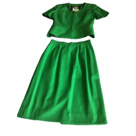 Céline-Tailleur jupe-Vert