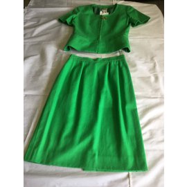 Céline-Skirt suit-Green