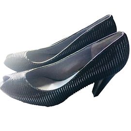 Calvin Klein Black Patent Leather Pumps Size 41 Black