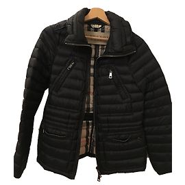 Burberry Brit Black Down Jacket Polyester Size 36 Black