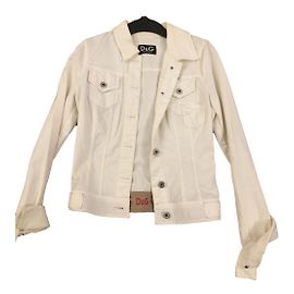 Dolce & Gabbana Jeansjacke Weiß Weiß