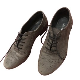 Décolleté stringate Minelli Grigio Scuro Grigio antracite